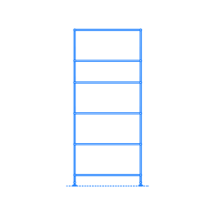 Furniture Bookcases Usm Haller Bookshelf Outline Svg Vector, Free Vectors File